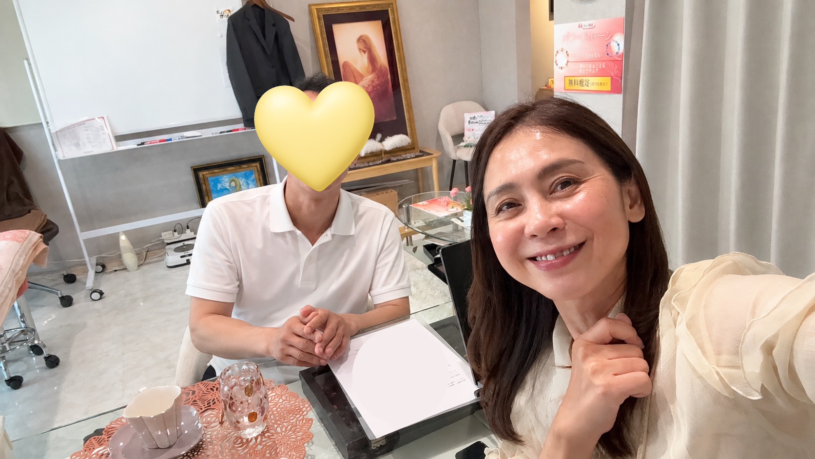 在り方プログラムをご利用いただいたお客様との写真